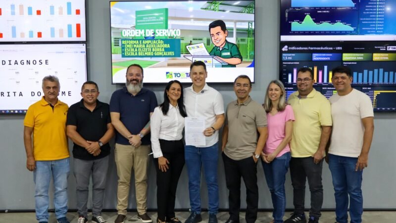 Prefeito Sérgio Colin assina ordem de serviço de 1.5 milhão, para reformas e ampliações de escolas e creche de Toritama