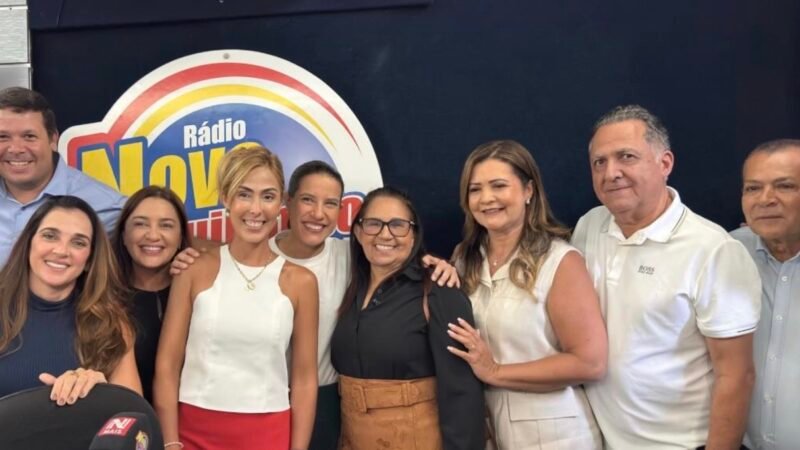 Em Palmares, ao lado da governadora Raquel Lyra, prefeitos Miruca e Júnior de Beto participam de entrevista em rádio e entrega de novo tomógrafo