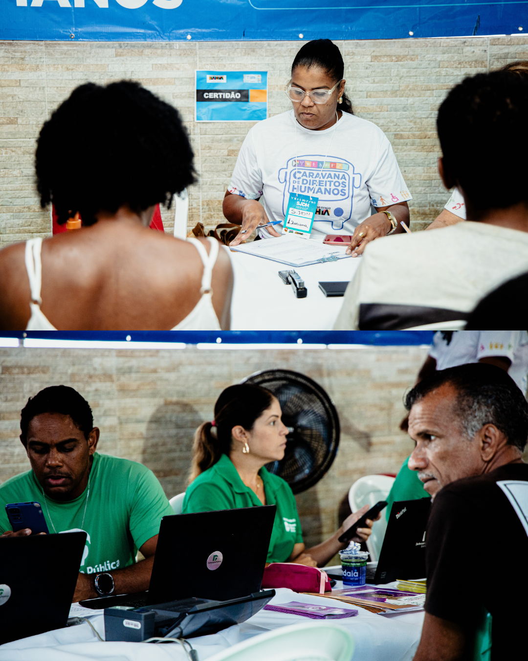 Caravana leva serviços e informações sobre direitos humanos em ação na Feira de São Joaquim