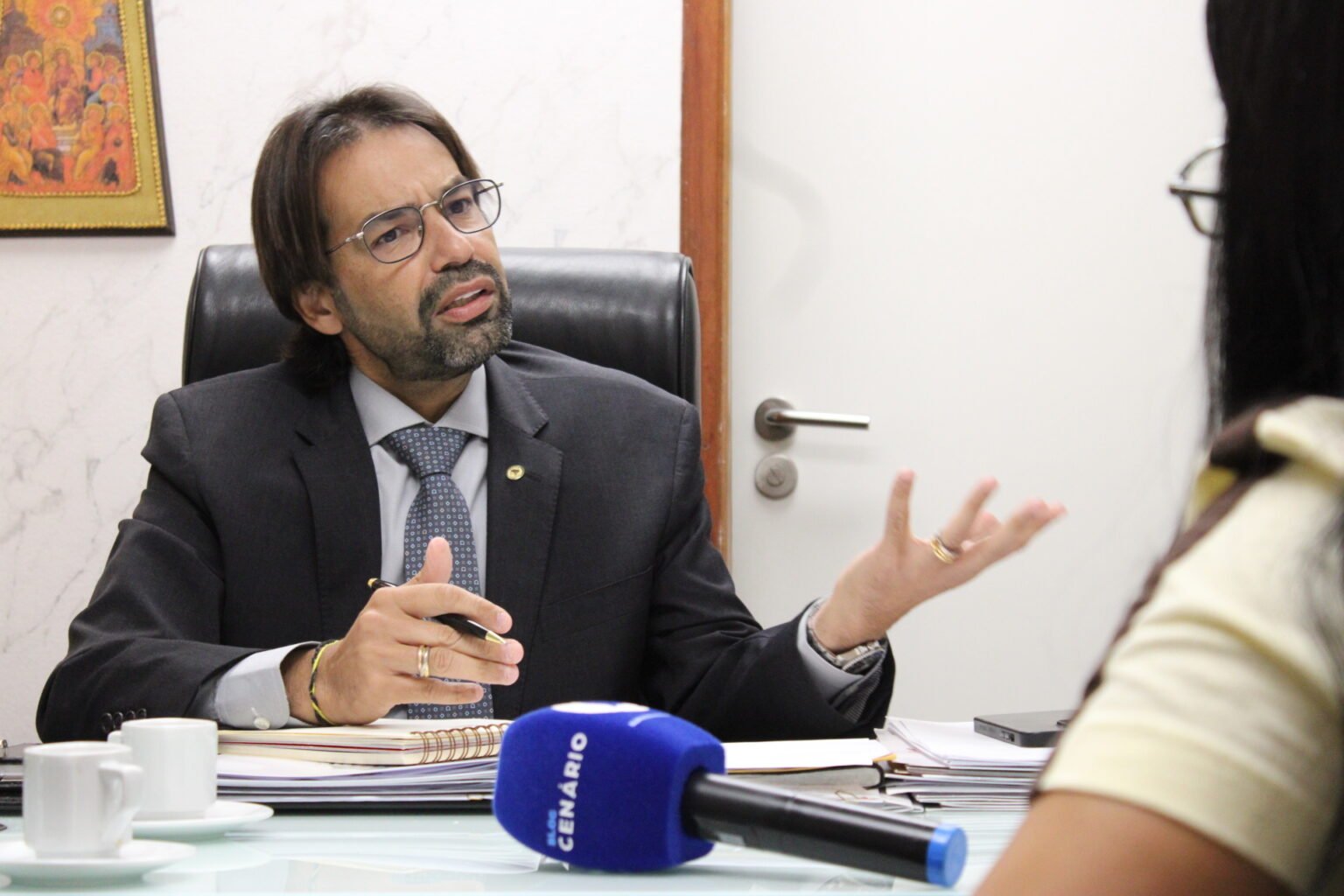 Diogo Moraes discute permanência no PSDB e articulações para 2026