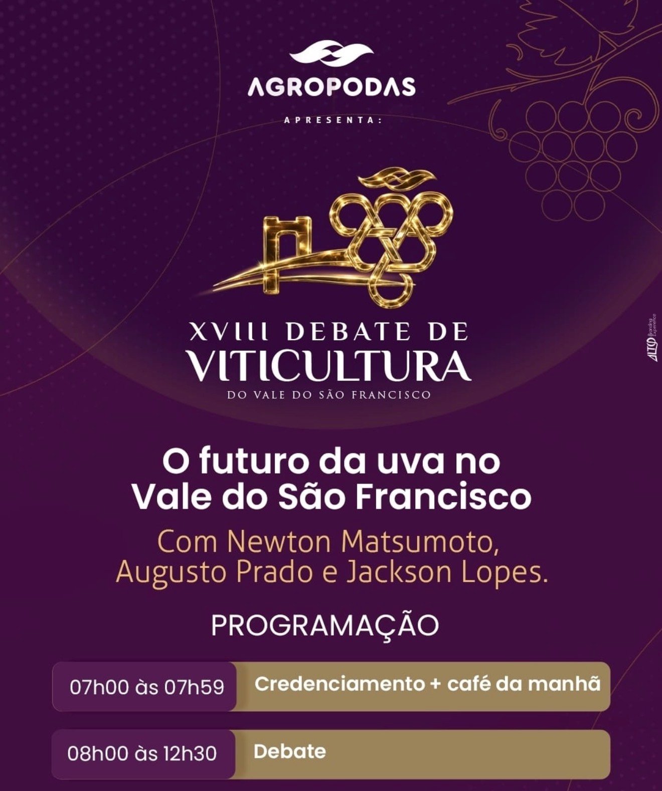 XVIII DEBATE DA VITICULTURA DO VALE DO SÃO FRANCISCO