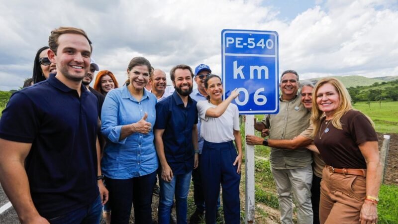 No Sertão do Araripe, governadora Raquel Lyra entrega PE-540, autoriza construção de creche e inaugura segunda cozinha comunitária em Moreilândia