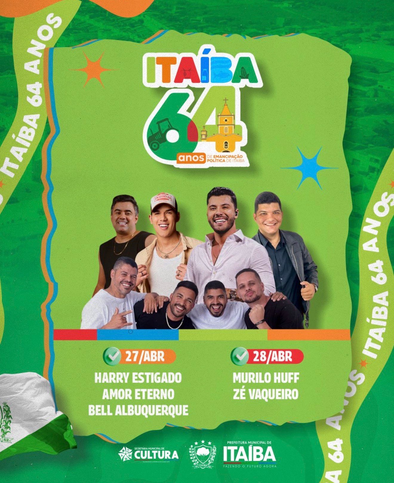 Itaíba celebra 64 anos de emancipação política com grande festa e atrações nacionais