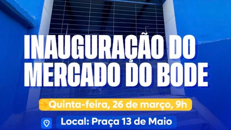 Prefeito Paulo Roberto inaugura Mercado do Bode e fortalece desenvolvimento em Vitória de Santo Antão dia (26)