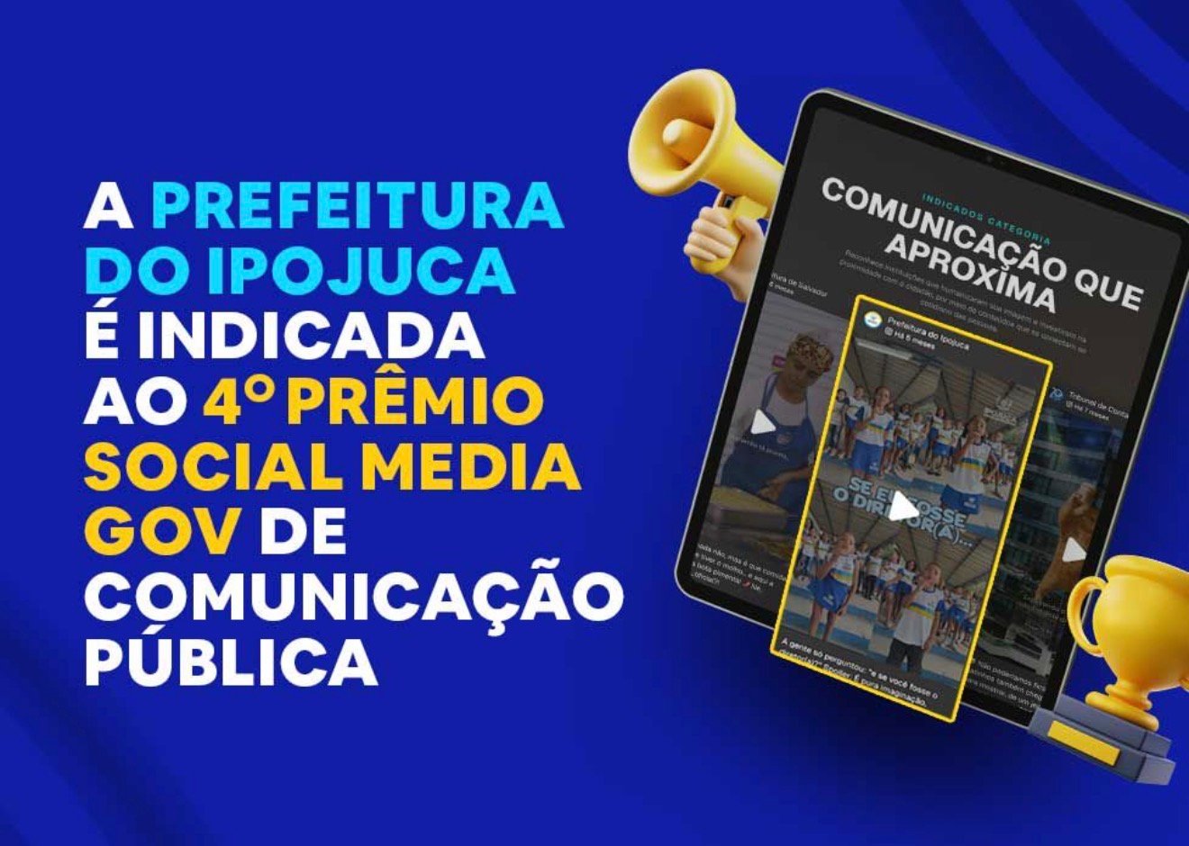 Prefeitura do Ipojuca é indicada a prêmio nacional de comunicação pública e reforça protagonismo digital