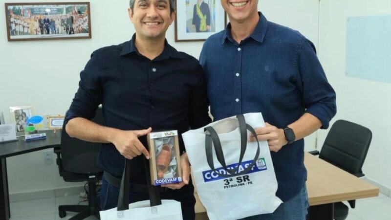 Prefeito Flávio Marques se reúne com o Superintendente da CODEVASF Petrolina, Edilazio Wanderley para entregar projetos que venham beneficiar o povo de Tabira – PE