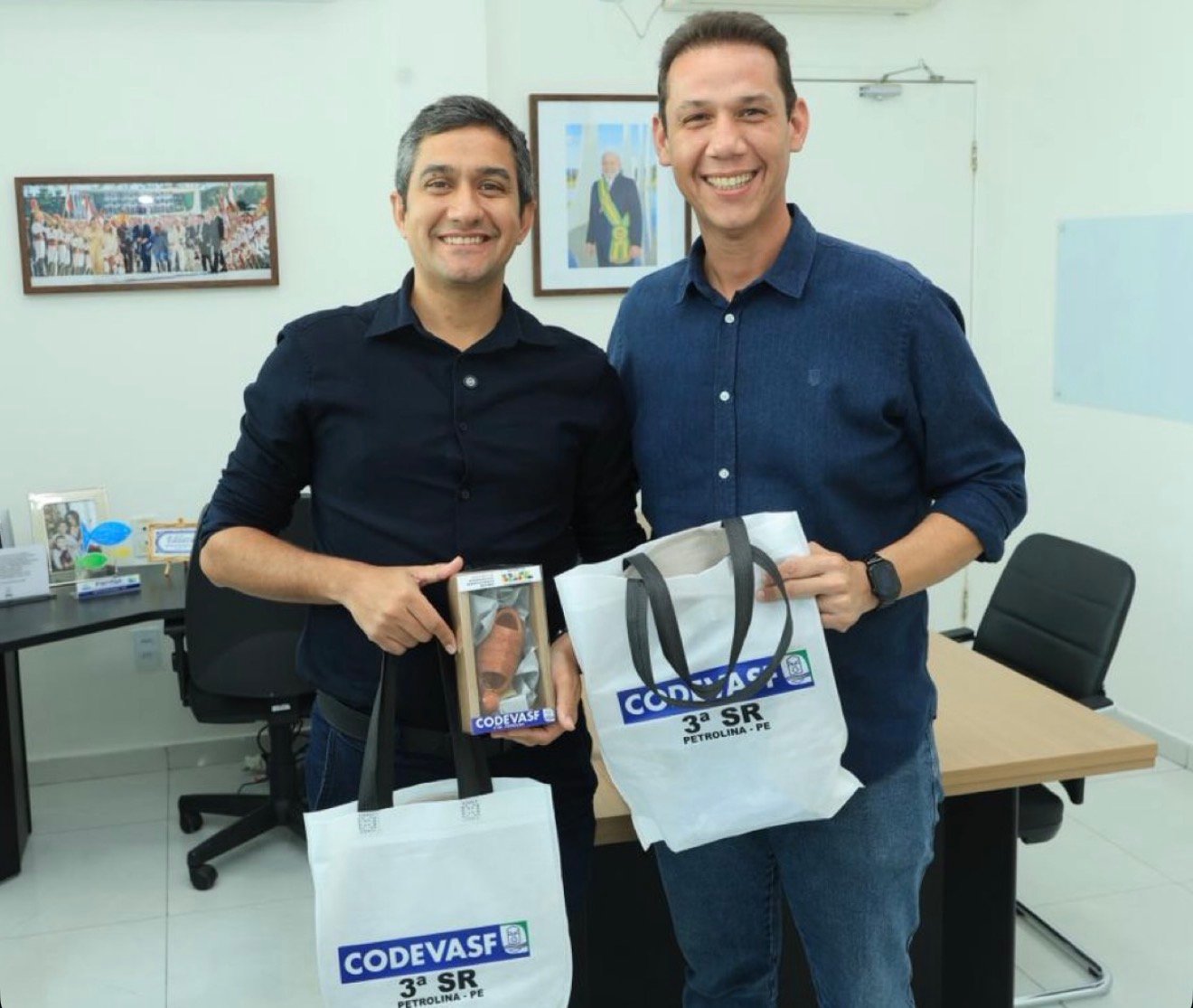 Prefeito Flávio Marques se reúne com o Superintendente da CODEVASF Petrolina, Edilazio Wanderley para entregar projetos que venham beneficiar o povo de Tabira – PE