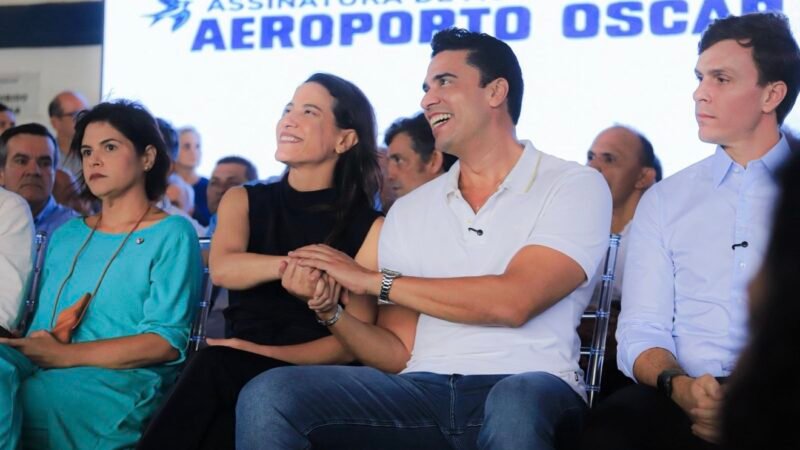 Rodrigo Pinheiro e Raquel Lyra anunciam início das obras do novo Aeroporto de Caruaru