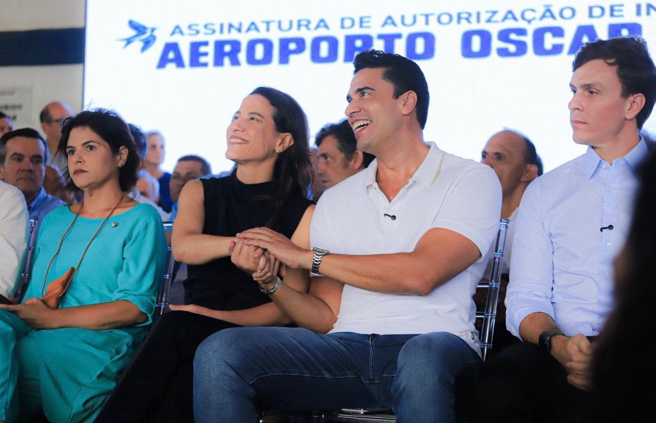 Rodrigo Pinheiro e Raquel Lyra anunciam início das obras do novo Aeroporto de Caruaru