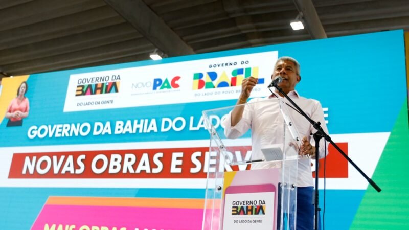Com recursos de R$ 1,55 bilhão, Jerônimo Rodrigues autoriza mais de 670 obras na Bahia