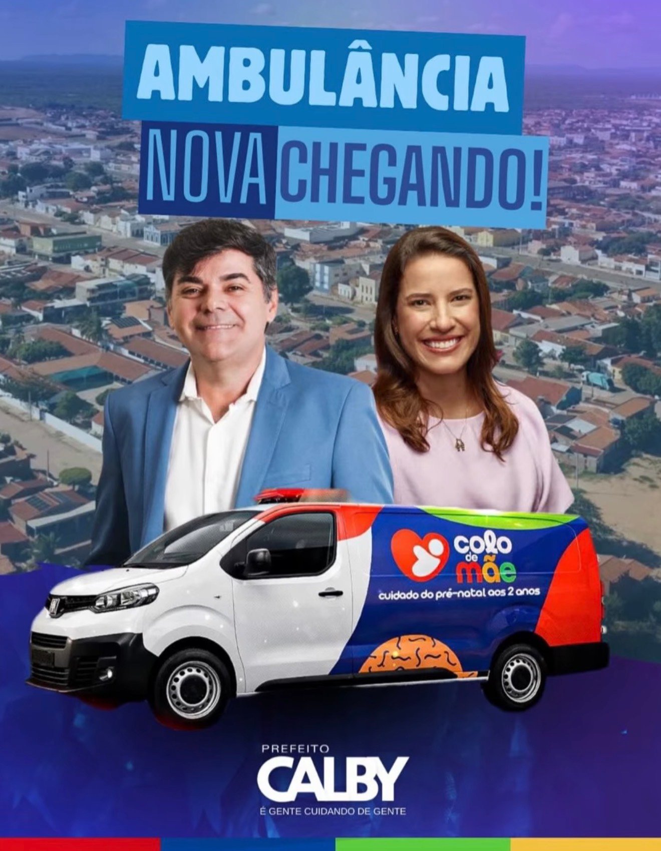 Ambulância nova chega para reforçar atendimento à saúde através do Programa Colo de Mãe em Belém do São Francisco em parceria do prefeito Calby e a governadora Raquel Lyra