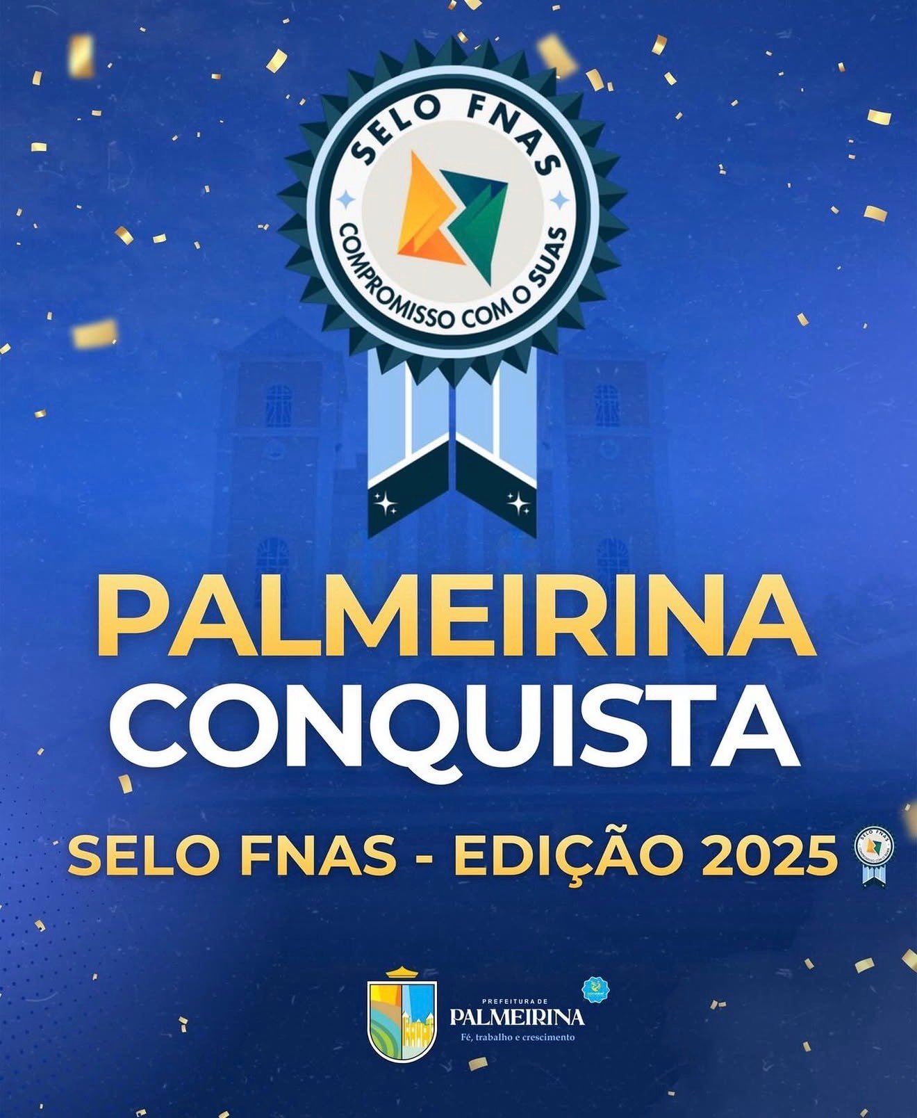 Palmeirina conquista Selo FNAS 2025 e gestão da prefeita se destaca mais uma vez