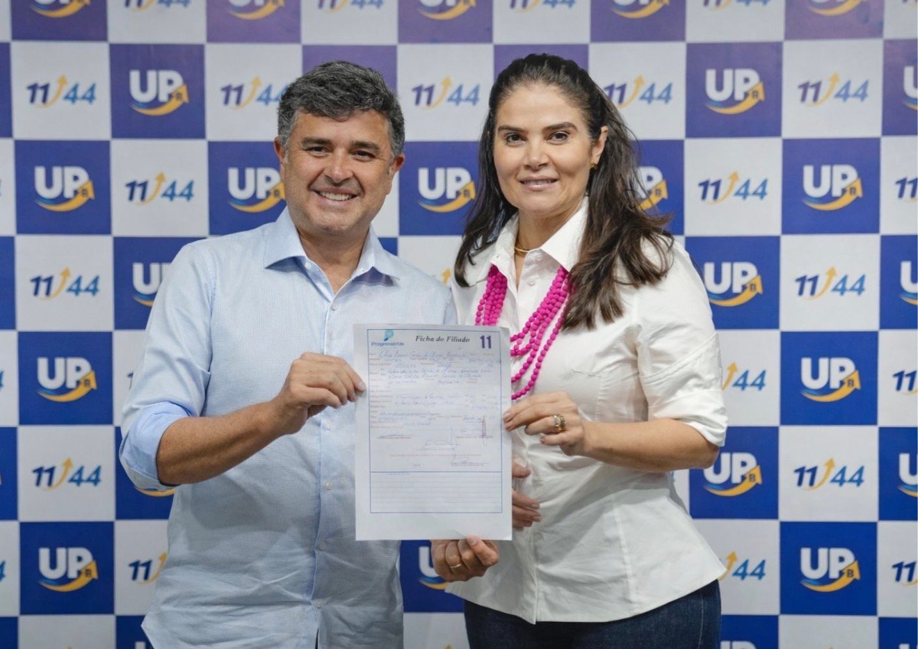 Federação União Progressista filia Aline Corrêa, que irá disputar uma vaga na Assembleia Legislativa