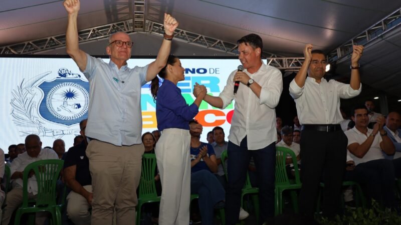 Comitiva de Toritama, liderada por Sérgio Colin e Edilson Tavares, prestigia inauguração da BR-104 ao lado da governadora Raquel Lyra