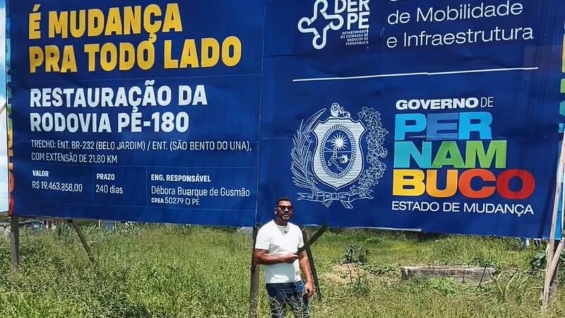 Recuperação da PE-180 é concluída após cobranças do deputado Abimael Santos e beneficia Agreste pernambucano