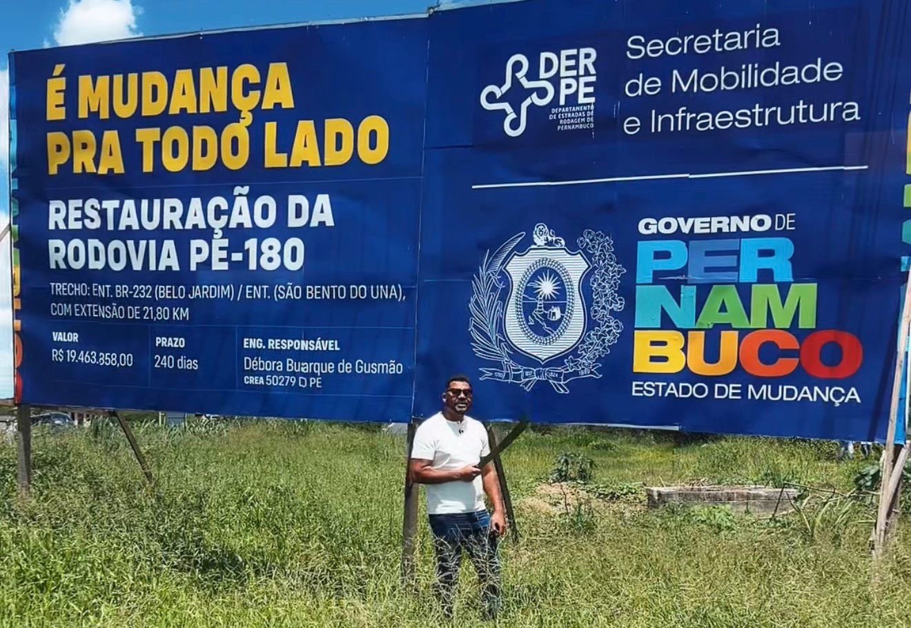 Recuperação da PE-180 é concluída após cobranças do deputado Abimael Santos e beneficia Agreste pernambucano