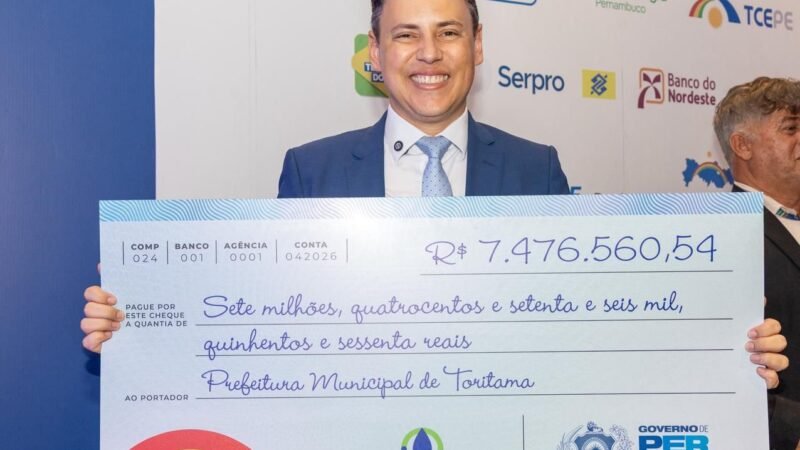 Toritama celebra chegada das águas do Rio São Francisco e anuncia R$ 7,4 milhões para infraestrutura