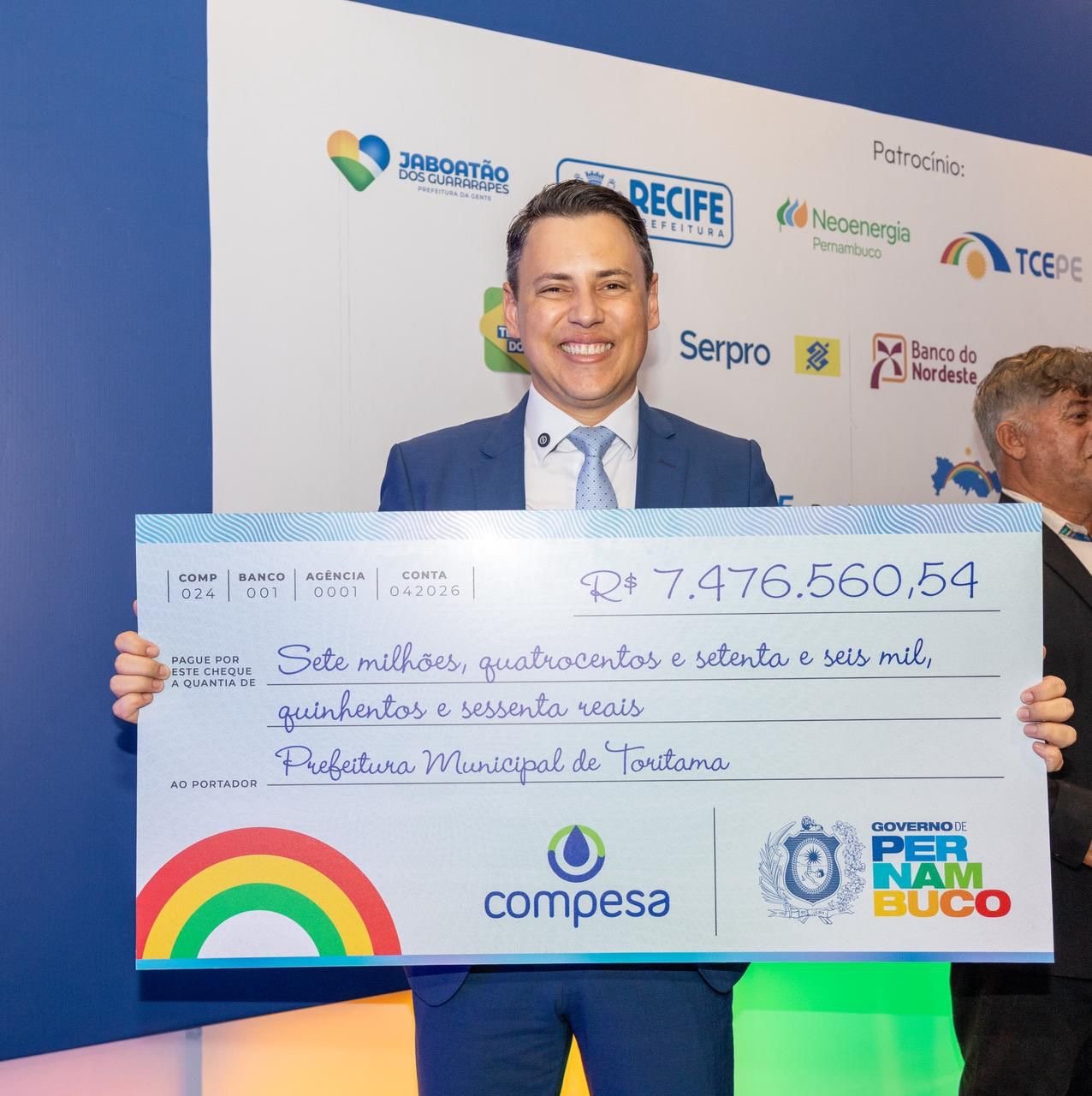 Toritama celebra chegada das águas do Rio São Francisco e anuncia R$ 7,4 milhões para infraestrutura