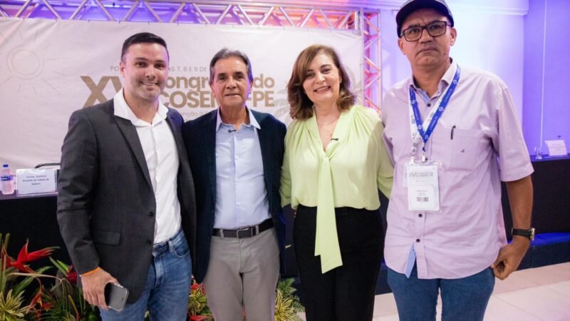 Carlos Santana destaca compromisso de Ipojuca com o SUS ao sediar congresso estadual de saúde