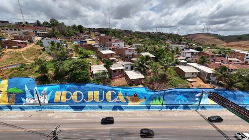 Carlos Santana une obra estruturadora e painel artístico na entrada de Ipojuca garantindo segurança, identidade cultural e desenvolvimento urbano