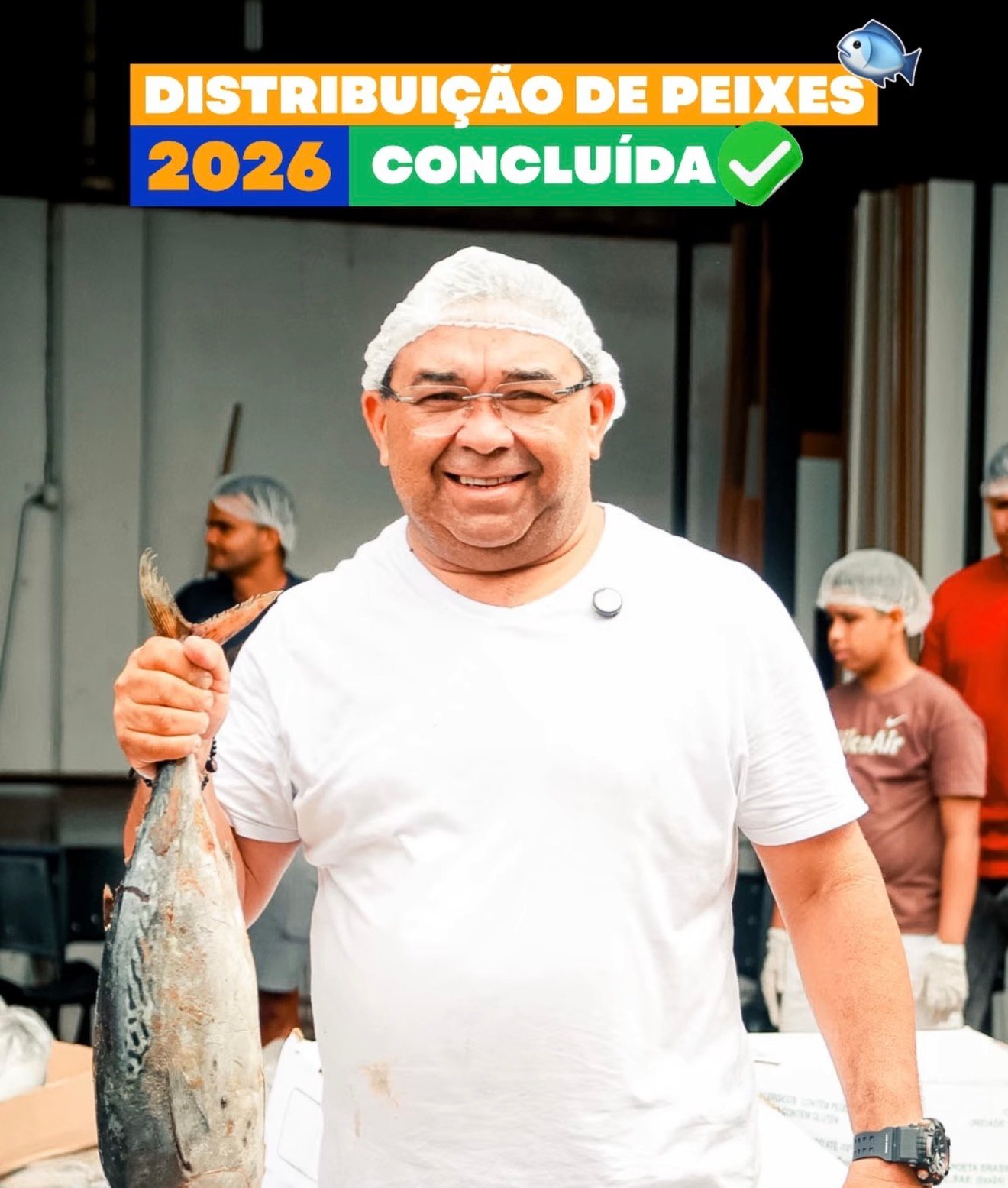 Vereador Nal Fernandes realiza entrega de peixes em Guarabira e garante apoio às famílias na Semana Santa
