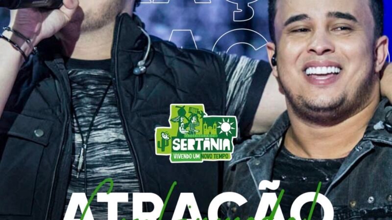 Prefeita Pollyanna Abreu anuncia, em grande estilo, show de Mateus & Kauan nas comemorações dos 153 anos de Sertânia.