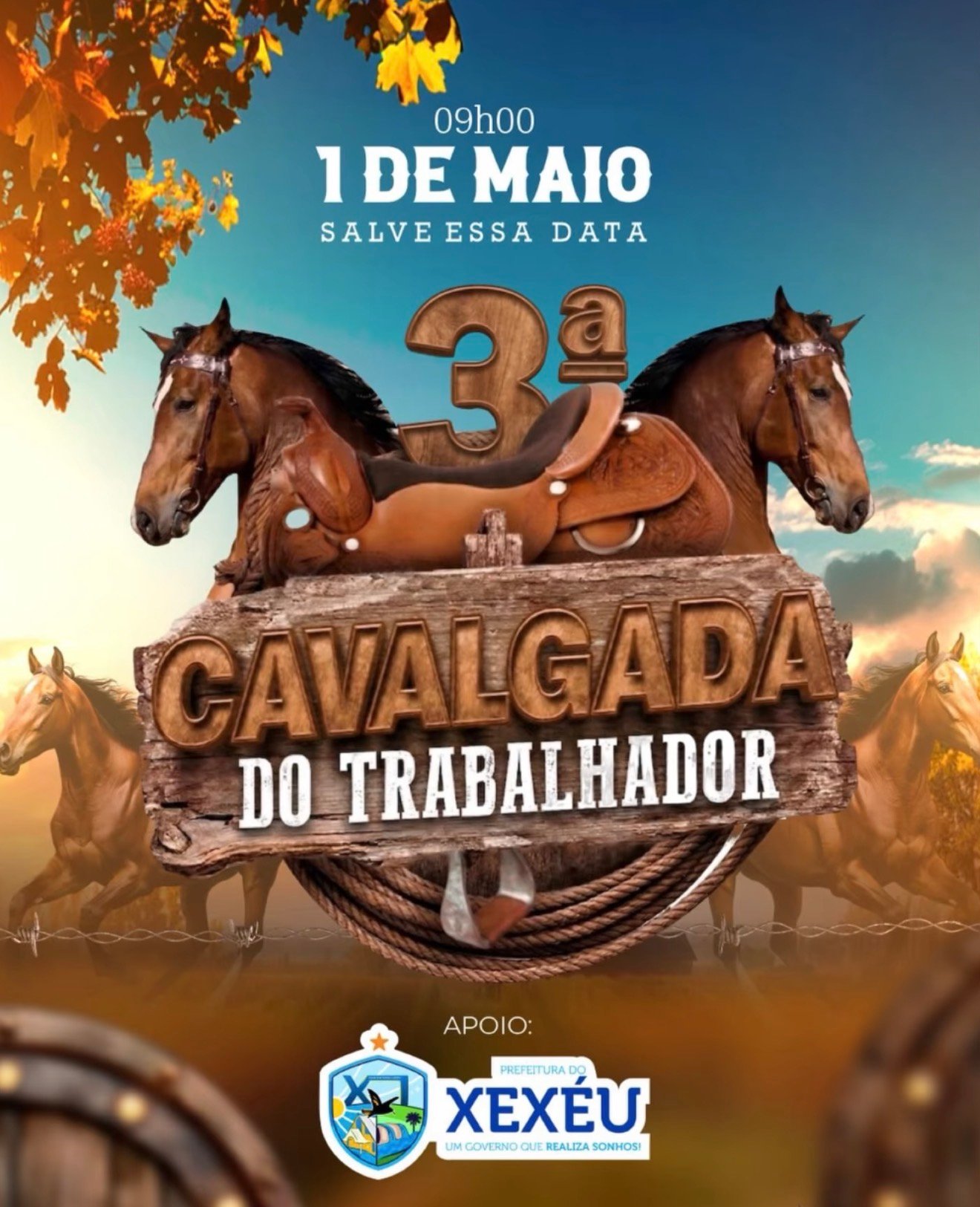 Cavalgada do Trabalhador já tem data marcada em Xexéu, divulga prefeito Thiago de Miel