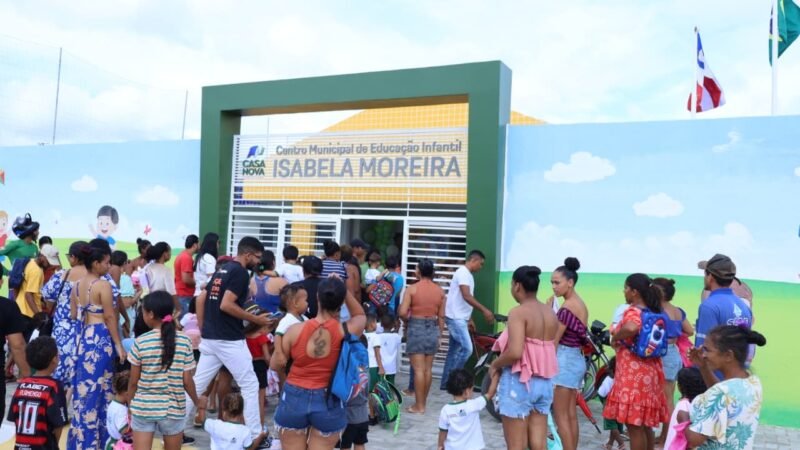 Gestão Anisio Viana inaugura primeira creche de Santana do Sobrado e triplica oferta de vagas, após 12 anos de espera