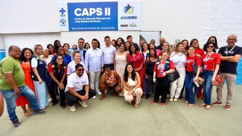 Prefeito Andrei acompanha avanços no CAPS II e reforça compromisso com a saúde mental em Juazeiro