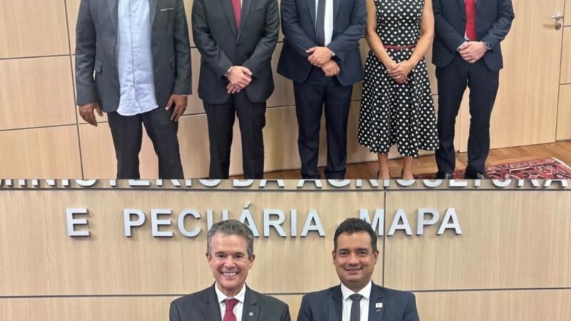 Ministro da Agricultura, André de Paula recebe Andrei prefeito de Juazeiro – BA, para apresentar ações voltadas para os agricultores do município