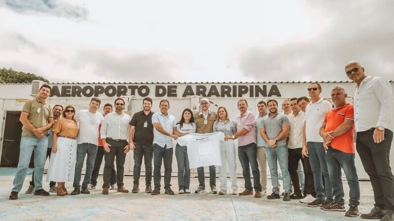 Prefeito Evilásio Mateus recebe ministro de Portos e Aeroportos e garante investimentos históricos para o aeroporto de Araripina