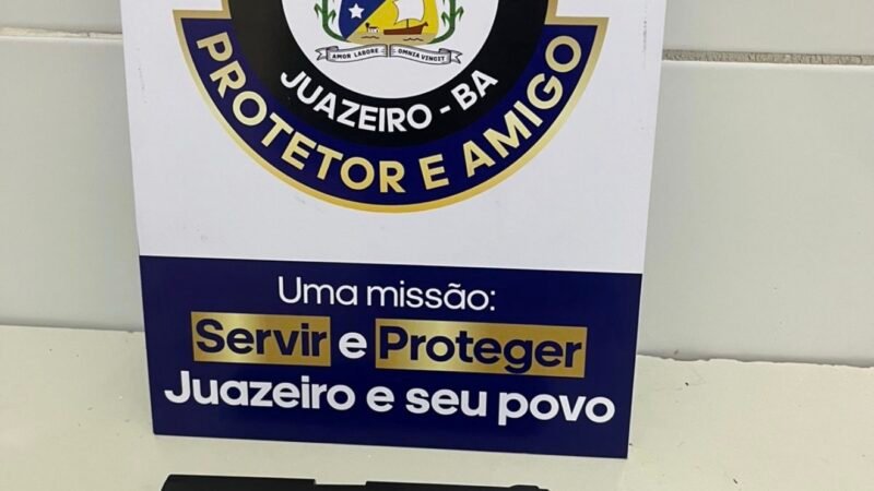 Homem é detido pela Guarda Civil Municipal em Juazeiro após ameaças com simulacro de arma de fogo