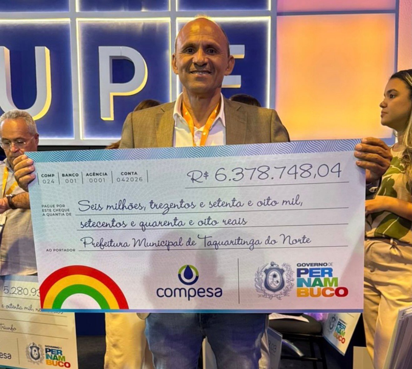 Prefeito Gena de Taquaritinga do Norte – PE consegue mais de 6 milhões para fortalecer o abastecimento de água da Compesa no município em parceria com a governadora Raquel Lyra