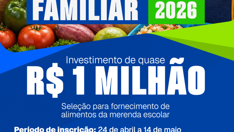 Prefeitura de Casa Nova lança Chamada Pública para compra de alimentos da agricultura familiar com investimento de quase R$ 1 milhão