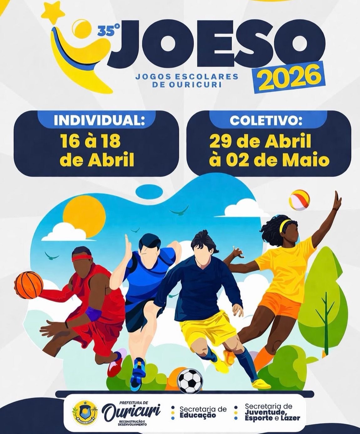 Jogos Escolares de Ouricuri movimentam estudantes com competições a partir desta semana