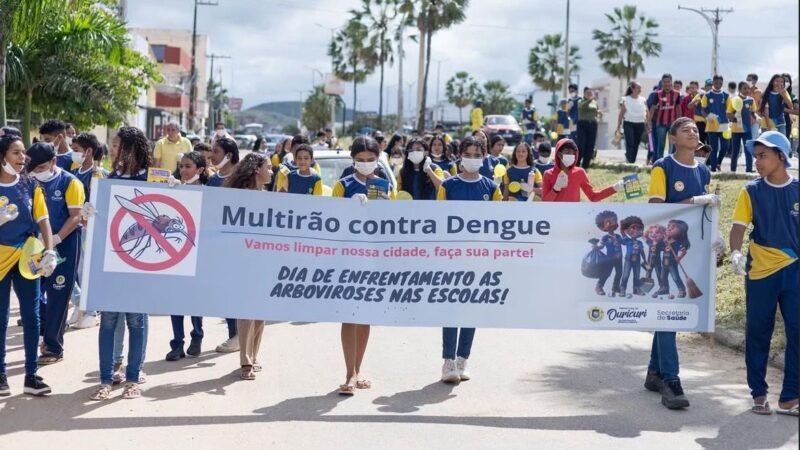 Mobilização contra a dengue reúne escolas e leva aprendizado e ação às ruas de Ouricuri