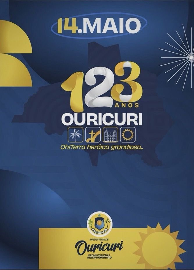 Ouricuri terá programação especial em celebração aos 123 anos de emancipação política
