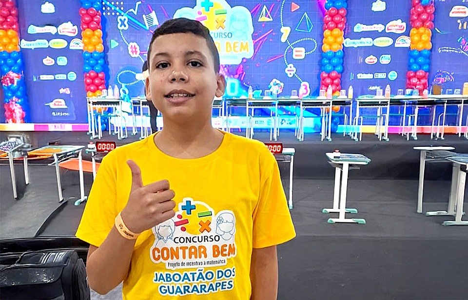 Estudante do Jaboatão representa município na final estadual do Concurso Contar Bem 2026