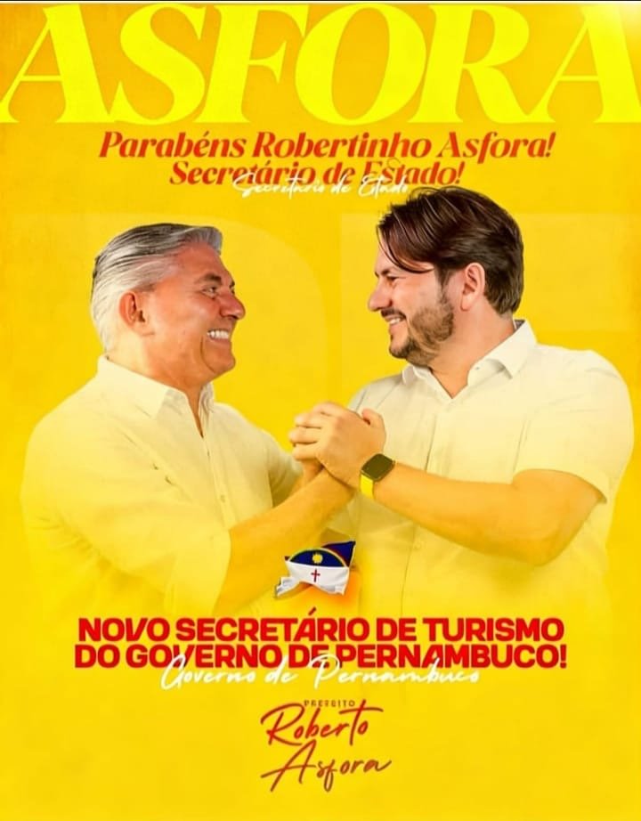 Roberto Asfora escreve mais um capítulo de uma trajetória política construída com trabalho, respeito, credibilidade e resultados.