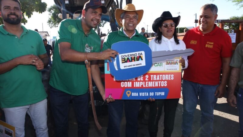 Entrega de equipamentos agrícolas fortalece o desenvolvimento rural de Boa Vista do Tupim – BA