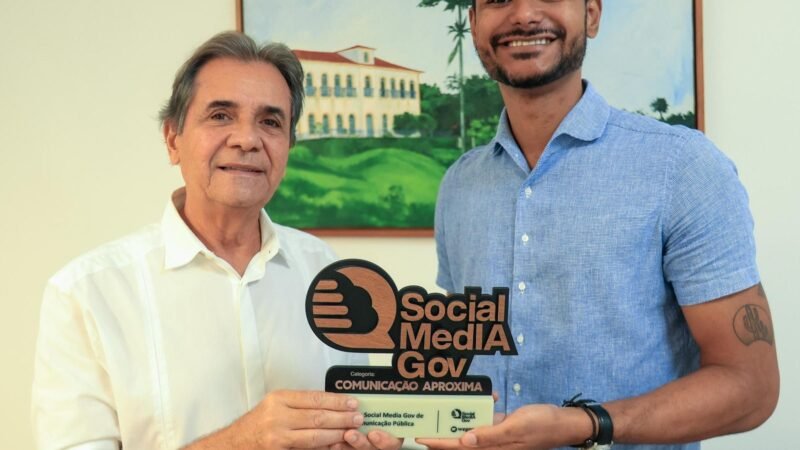 Gestão de Carlos Santana conquista prêmio nacional de comunicação pública e reafirma protagonismo digital