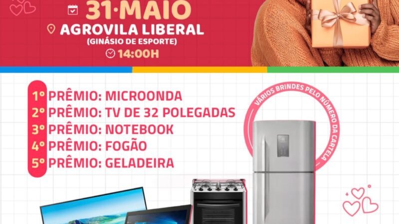 Bingo das Mães em Água Preta promete grandes prêmios e muita emoção na Agrovila Liberal
