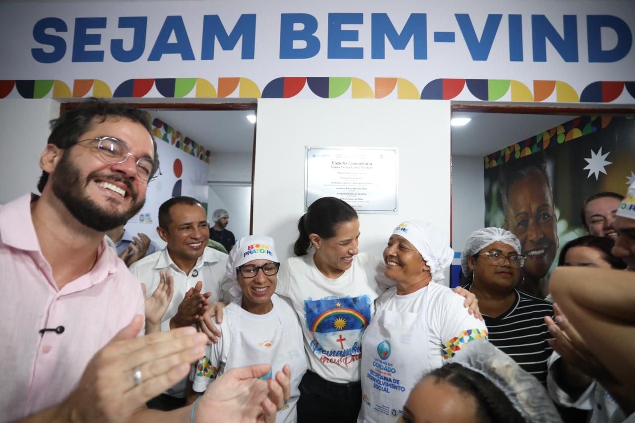 Governadora Raquel Lyra inaugura terceira Cozinha Comunitária e novo Centro de Referência da Mulher de Condado
