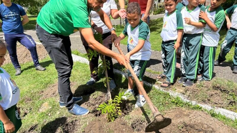 Equipe de Educação Ambiental da Prefeitura de Caruaru mobiliza estudantes em ações sobre o pau-brasil durante todo o mês de maio