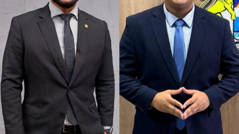 Posse do vereador da enfermagem, Tacisio Gomes, é comemorada pelo Deputado Gilmar Júnior