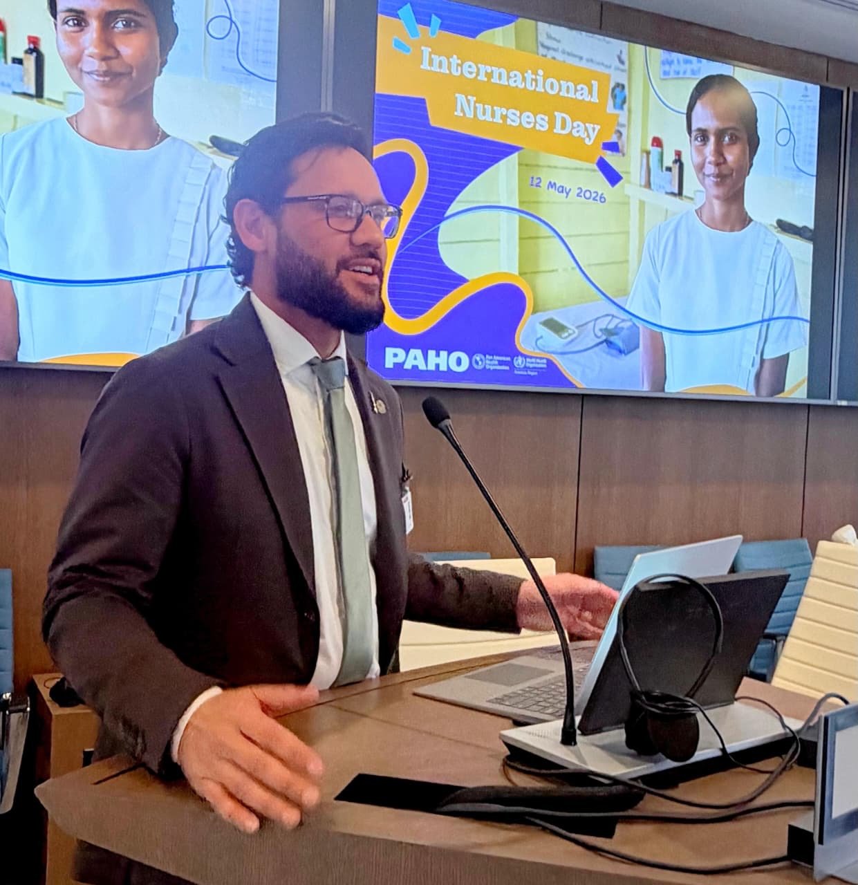 Gilmar Júnior representa Enfermagem brasileira em evento nos EUA