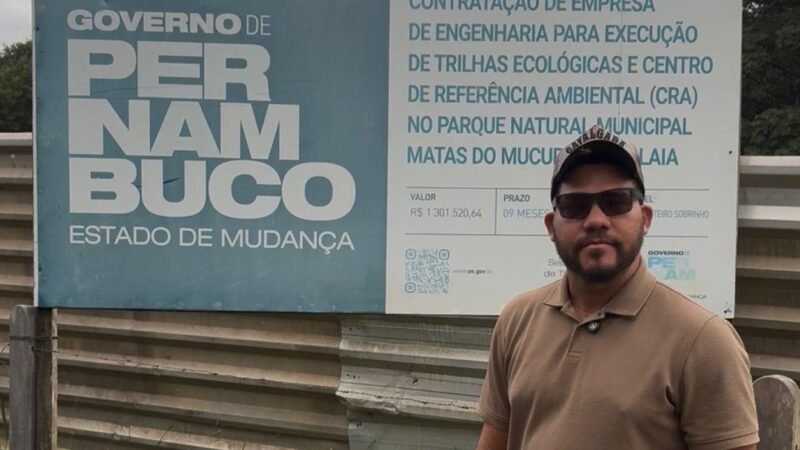 Deputado Abimael Santos fiscaliza obras no Parque Natural de Bonito