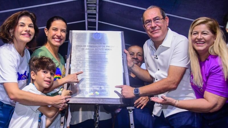 Raquel Lyra e Mano Medeiros inauguram um novo Jardim Monte Verde