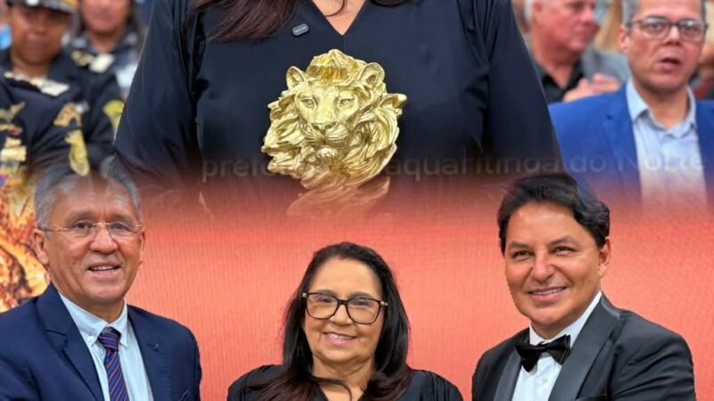 DONA GRAÇA RECEBE TROFÉU LEÃO DE OURO EM RECONHECIMENTO AO TRABALHO DESENVOLVIDO EM CATENDE