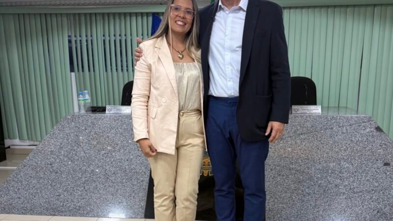 Vice-prefeito de Catende, Rinaldo Barros, participa da posse de Monalisa Carvalho como vereadora do município
